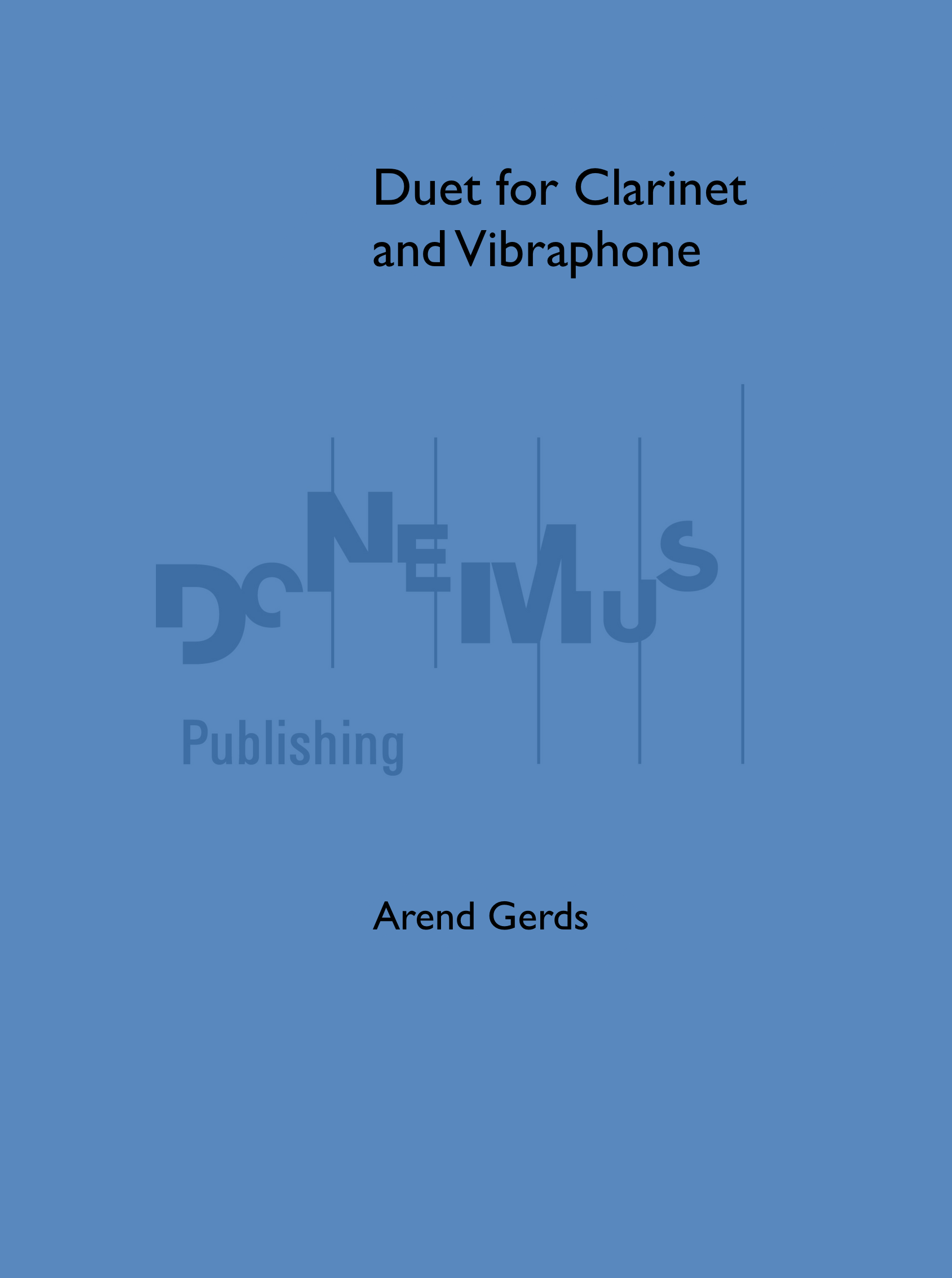 Duet for Clarinet and Vibraphone (Clarinet and vibraphone)